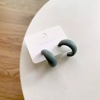 Moon Big Circle Statement C Shape Hoop Earrings Party Jewelry Fashion Accessories Dangle Earrings