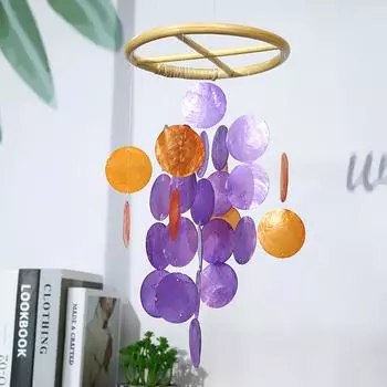 Moon Circle Frame DIY Material Natural Bamboo Anti-deformed Long Lasting House Garden Wind Chime Circle Wind Chime Material