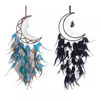 Moon Dream Catchers Dreamcatchers Indian Car Pendant Girls Room Decor