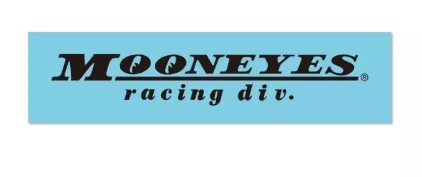 Moon Eyes Racing Div Sticker MOONEYES Racing Div Black DM126BK American Miscellaneous Goods
