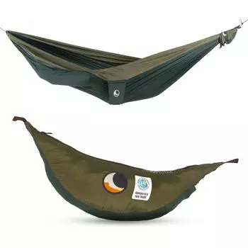 Moon Fair Trade Handmade Person King Size Легкий гамак для кемпинга и ежедневного использования Только для установки парашюта Гарантия менее 1 года и 1-2 путешествия, XXL,