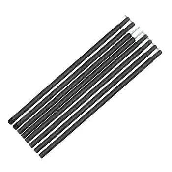MOON LENCE Tent Pole Tarp Pole Steel Set of 2 4 Sections Connected Diameter 16mm Maximum 156cm Split Type Lightweight Compact Easy to Carry Storage