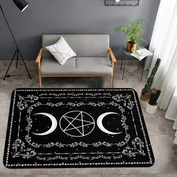 Moon Magic Witch Journal Ковер 3D Печатный Большой Ковер Небесный Бохо Коврик Таро Гостиная Коврик для Ванной Комнаты Противоскользящий