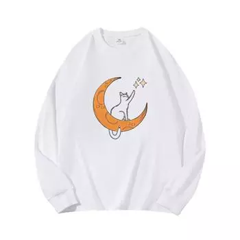 MoonAutumn Clothing Длинные рукава из чистого хлопка Новые мужские и женские топы, весенний внутренний слой, базовая рубашка, футболка с круглым вырезом и длинными рукавами M коричневый