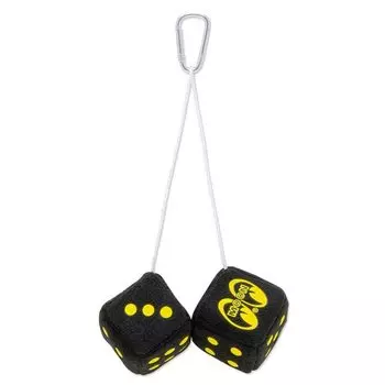 Mooneyes Мини Подвесные пушистые игральные кости Черный MOONEYES American Goods