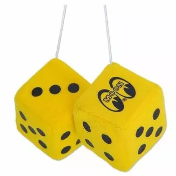 MOONEYES MOON Fuzzy Dice Автомобиль Мотоцикл Американские Товары (МГ878:YE)