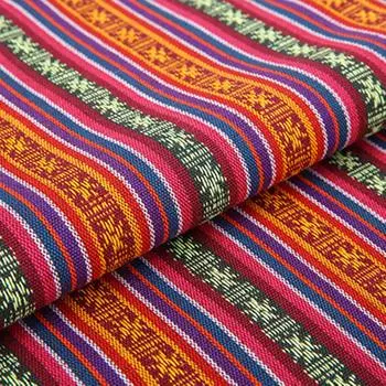 moonfarm 10 видов на выбор Ткань с этническим узором Хлопок Лён Ткань для рукоделия 2 м Ширина 150 см Прибл.. Предварительно нарезанный (Полоса F)