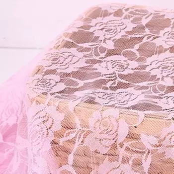 moonfarm 11 цветов на выбор кружевная ткань с узором розы для рукоделия ширина 2 м примерно. приблизительно. 1.5м (розовый)