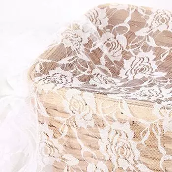 moonfarm 11 цветов на выбор кружевная ткань с узором «роза» для поделок Ширина около 1 м Предварительно нарезанная примерно 1,5 м (белый)
