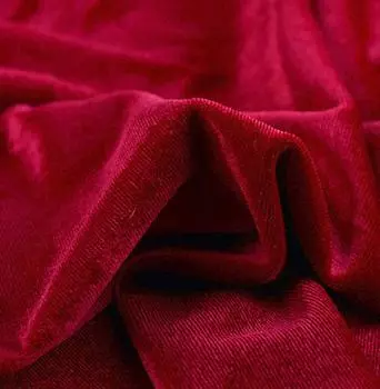 moonfarm 16 цветов на выбор Премиум Велюр Ткань Ручная работа Ткань 1м Ширина Отрез 1,5м (Красное вино)