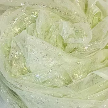 moonfarm 7 цветов на выбор из блестящей ткани Lame Tulle 1 м x Ширина 155 см Цветной кружевной костюм ручной работы (Светло-зеленый)