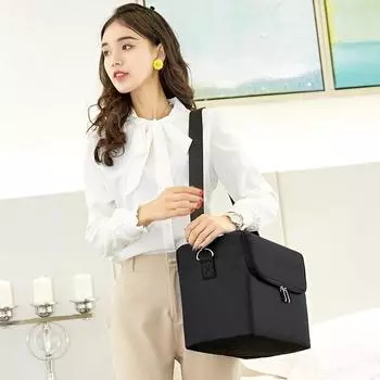 MOONN 2021, многослойная косметичка для маникюрного салона, набор для вышивания, коробка для хранения косметики, сумка для стирки, модная портативная дорожная сумка для хранения чёрный