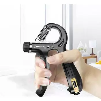 MOONN R-образные счетные ручки для силовых упражнений, укрепитель, пружинный расширитель запястья для пальцев чёрный