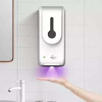 MOONNMaelove 1000 мл Автоматическое индукционное дезинфицирующее мыло Спиртовой распылитель Бесконтактный дозатор белый