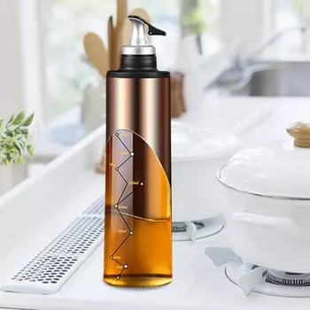 MOONNOil Воздухонепроницаемая бутылка для приправ Контейнер для приготовления соуса серебряный