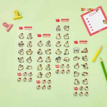 MOONO Character Dakku Transparent Sticker 1. Tdabon