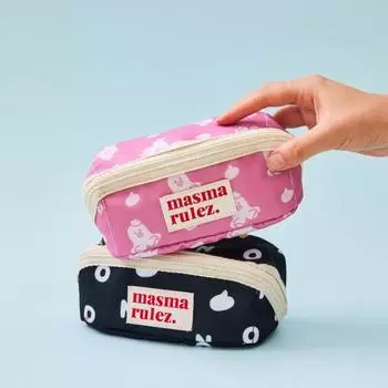 MOONO x Masmaroolz Yawn Pencil & Cosmetic Pouch 1.Pink