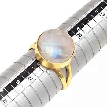 Moonstone Gemstone Handmade Silver Jewelry 11.5