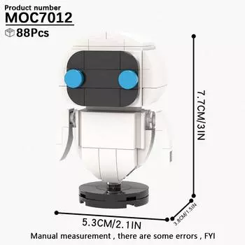 MOOXI MOC Аниме Brickheadz Мультяшные Фигурки Робот Животное Строительные Блоки Игрушки Для Детей Взрослых Друзей Подарок 3D Медовый Набор Кирпичики