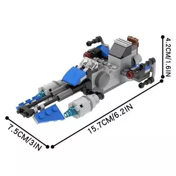 MOOXI Звездные войны Аэрокрафт MOC Модель Кирпич DIY Диорама Взрослые Дети Игрушки Набор Строительных Блоков Монтессори Подарки Украшение Комнаты