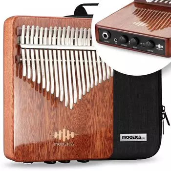 MOOZICA 21 Key Kalimba EQX Series Высокопроизводительный пьезоэлектрический звукосниматель Профессиональный эквалайзер Kalimba с эффектом хоруса и эффектом задержки Высокая плотность