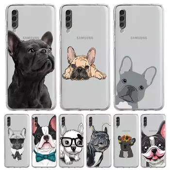 Мопс Французский бульдог для Samsung A34 A54 A42 A14 A12 5G чехол для телефона A50 A70 A52 A30 A40 A10s A20e A20s A02s A22 A32 A04 чехол Samsung A70
