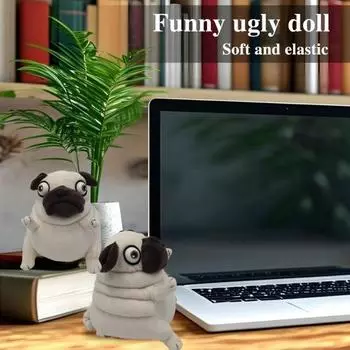 Мопс плюшевая кукла собака мягкая игрушка щенок милый маленький мопс 10cm