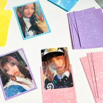 Моя фотокарточка Binder с голограммой и цветным сердцем в виде конверта Pocamore Paper Inlay