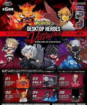 Моя геройская академия DesQ DESKTOP HEROES vs Villains BOX продукт 6 типов 6 штук Re-ment