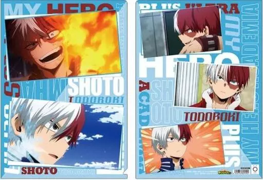 Моя геройская академия Прозрачный файл Тодороки Шото Сцена 5 сезон Официальный мерч