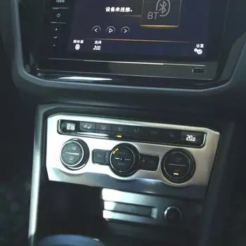 Моя хорошая машина, автомобильная панель кондиционера из нержавеющей стали, накладная крышка, декоративные наклейки для Volkswagen Tiguan L-2017 серебряный