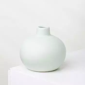 Morandi Creative Nordic Flower Vase Ароматическая ваза с тростниковым диффузором Флакон Керамическая ваза в форме шара зелёный