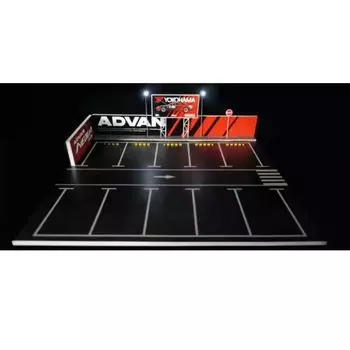 Moreart Parking Lot MO925005 Model Diorama 1/64 [Item] красный