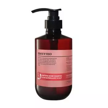 Moremo Caffeine Biome Shampoo for Normal to Dry Skin Lime Herb Fragrance, 500ml, 1 unit