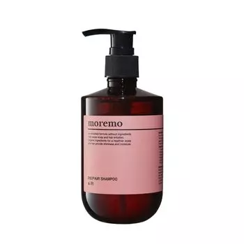 moremo ВОССТАНАВЛИВАЮЩИЙ ШАМПУНЬ R Интенсивный уход Бесплатно Японский дистрибьютор Уход за поврежденными волосами Без парабенов (300мл) Шампунь/Силикон (Авторизованный продукт)