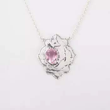 Morganite Gemstone 925 Sterling Silver Jewelry Pendant1.29 For Anniversary Gift CP-32-13