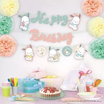Morimoto Sangyo Набор украшений на день рождения Flower Pom Sanrio Characters Pochacco
