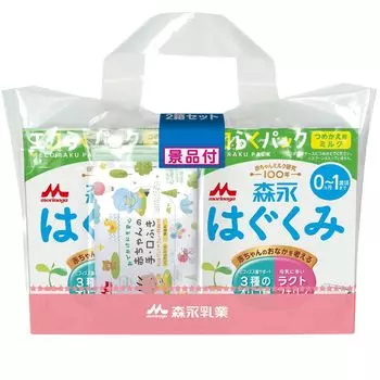 Morinaga Hagukumi Eco Raku Pack Refill 1600 г x 2 пакета x 2 В комплект входит бесплатный продукт Тип присыпки для детей от 0 месяцев до 1 года (400г коробки) [Заменитель молока]