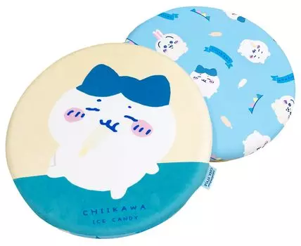 MORIPiLO Morishita Chiikawa Hachiware Zabuton Подушка для стула 40x40 см круглая охлаждающая пена с эффектом памяти, персонаж, товары, что-то маленькое и милое, бежевый 4621392