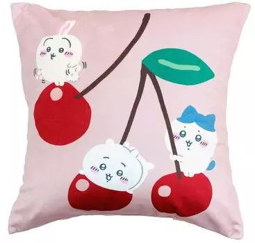 MORIPiLO Morishita Chikawa Cushion Cover Hachiware Rabbit Pink 45x45cm Sofa Backrest Pillow Character Goods Something Small and Cute 4621294