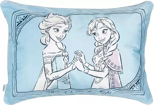 MORIPiLO Morishita Disney Frozen Наволочка для подушки 43x63 см для детей и взрослых, моющаяся, с персонажами, принцесса Диснея, синяя 4621337