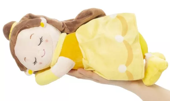 MORIPiLO Morishita Disney Красавица и Чудовище Белль Подушка для тела 30 см Мягкая игрушка Подушка Товары для персонажей Мини Подушка для сна Disney Princess Желтый