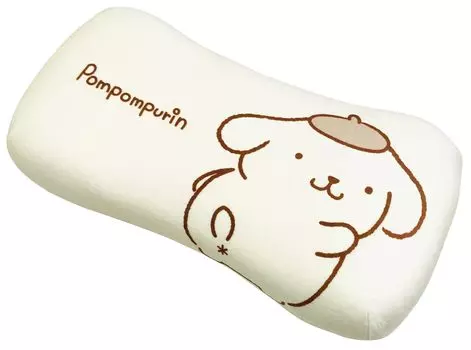 MORIPiLO Morishita Memory Foam Pillow Sanrio Pompompurin 15x31cm Waist Rest Back Support Stuffed Toy Cushion Character Goods Pastel Yellow 4621198