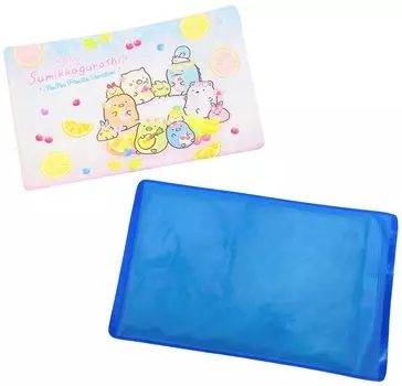 MORIPiLO Morishita Pillow Summer Cooling Soft Ice Ice Character Sumikko Living 4621208 Cover, Pad, Gel, Sumikkogurashi, Blue, 28x18cm, Freeze-proof,