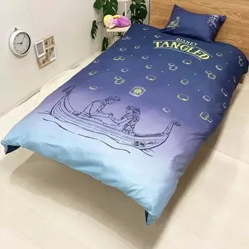 MORIPiLO Morishita Пододеяльник Рапунцель 150x210 см Одинарный Disney Princess Товары с персонажами Фиолетовый 4621103 (Пододеяльник/наволочка)