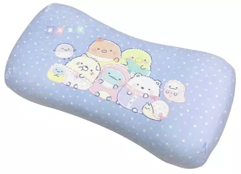 MORIPiLO Morishita подушка из пены с эффектом памяти Sumikkogurashi 15x31 см, подушка для поддержки талии и спины, мягкая игрушка, подушка с изображением персонажей, пастельно-фиолетовая 4621205