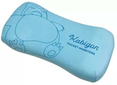 MORIPiLO Morishita подушка с эффектом памяти Pokemon Snorlax 15x31 см, поясничная поддержка, мягкая игрушка, подушка с изображением персонажей Pokemon, пастельно-голубая 4621202