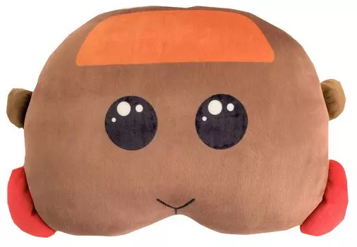 MORIPiLO Morishita PUI PUI Morcar Teddy Body Pillow 30x25cm Sofa Backrest Pillow Stuffed Toy Cushion Character Goods Puipui Brown 4620898