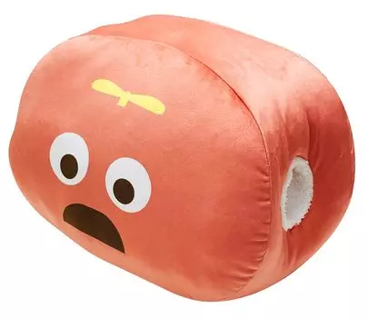 MORIPiLO Подушка для тела Gachapin Mook 30x40 см, товары с персонажами, мягкая игрушка Hug Me, подушка Ponkikkies Mook Red Morishita 4621422 прибл.