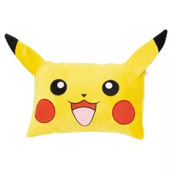 MORIPiLO Подушка Morishita для детей Покемон Пикачу желтая 28x39 см пушистый материал мягкая подушка персонажи Товары Покемон 4620078